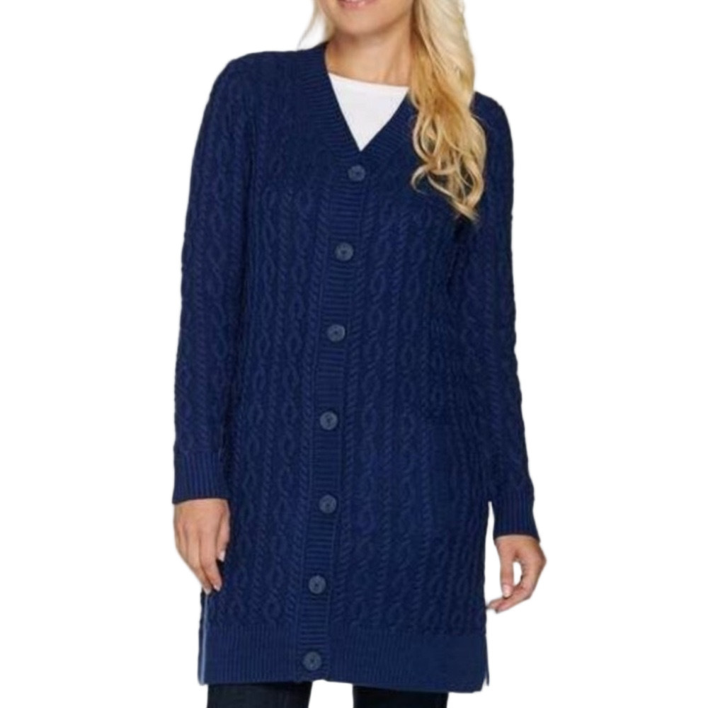 167. WOMENS DENIM + COMPANY 1X DETAIL SWEATER